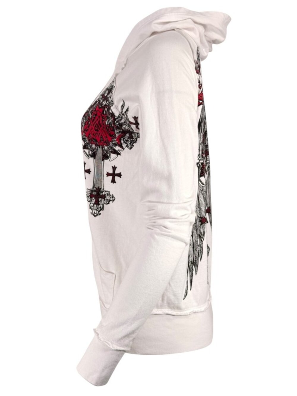 Archaic by Affliction Women's Zip Up Hoodie Verwood - Picture 6 of 9